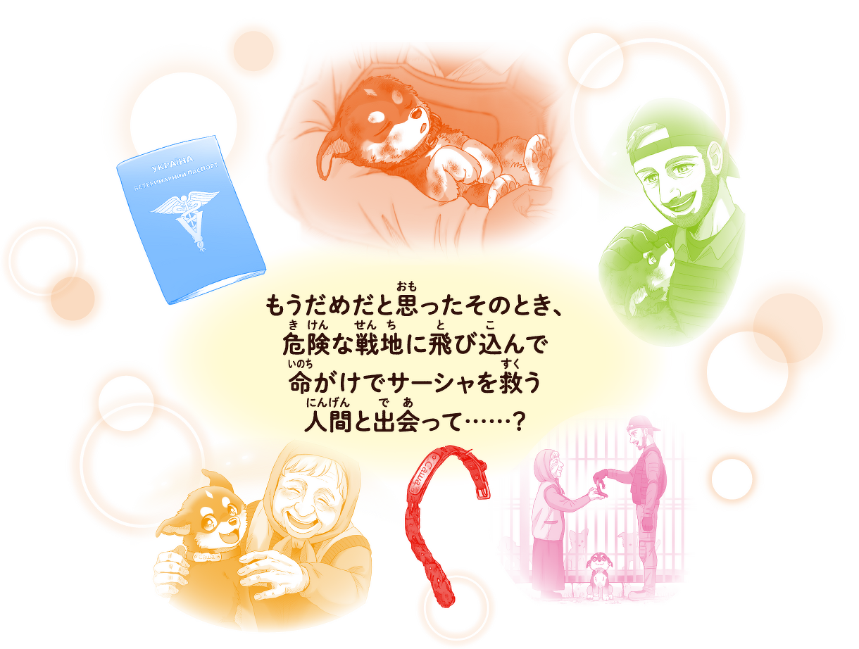 もうだめだと思ったそのとき、 危険な戦地に飛び込んで 命がけでサーシャを救う 人間と出会って……?