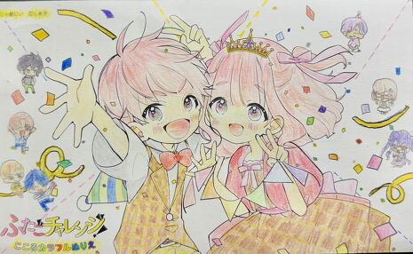 最後の最後の追加⁉_❤色とりどりの「ふたごぬりえギャラリー」今度こそ